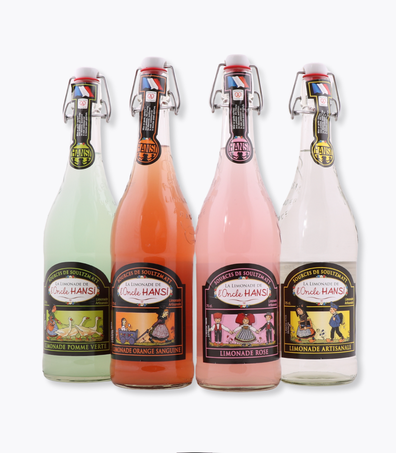 4 limoandes artisanales colorées