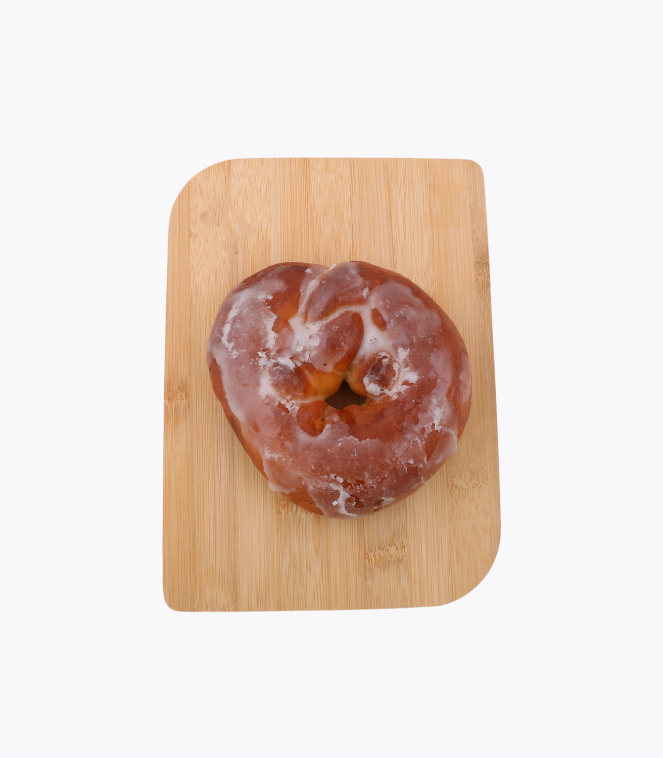vu de dessus d'un bretzel brioche sur planche