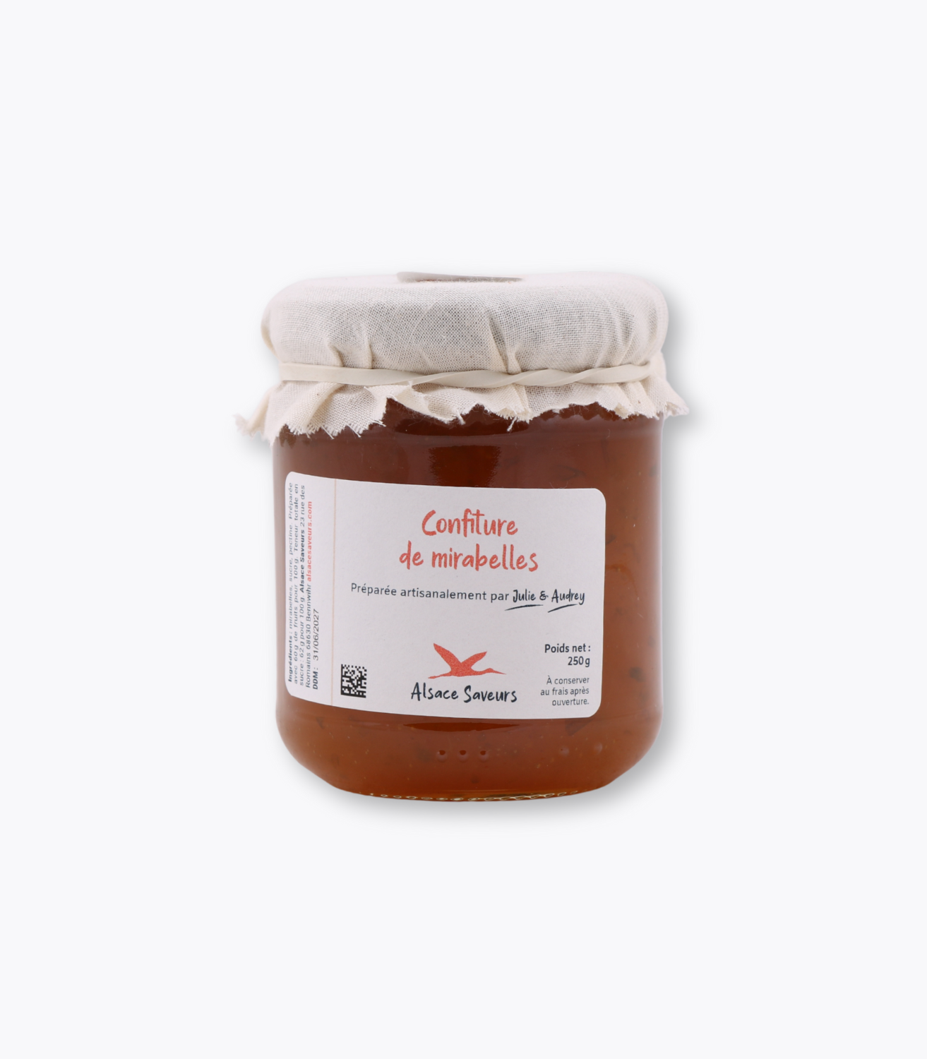 confiture de mirabelle 250g
