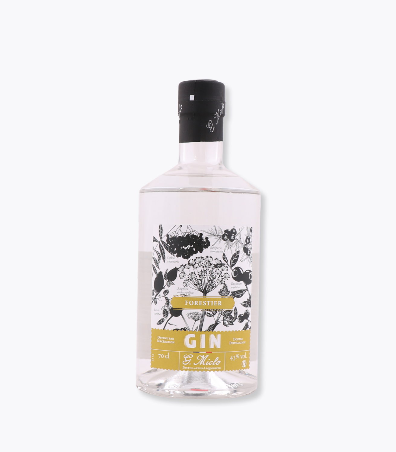 grande bouteille gin forestier miclo 70cl