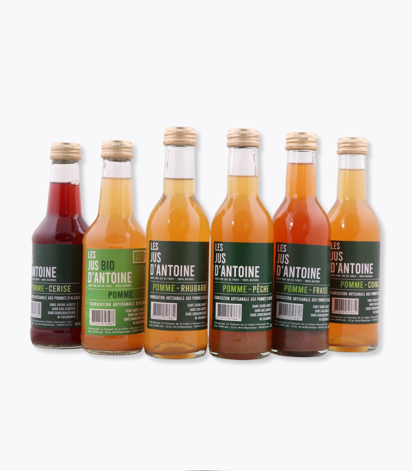 gamme de jus de pommes