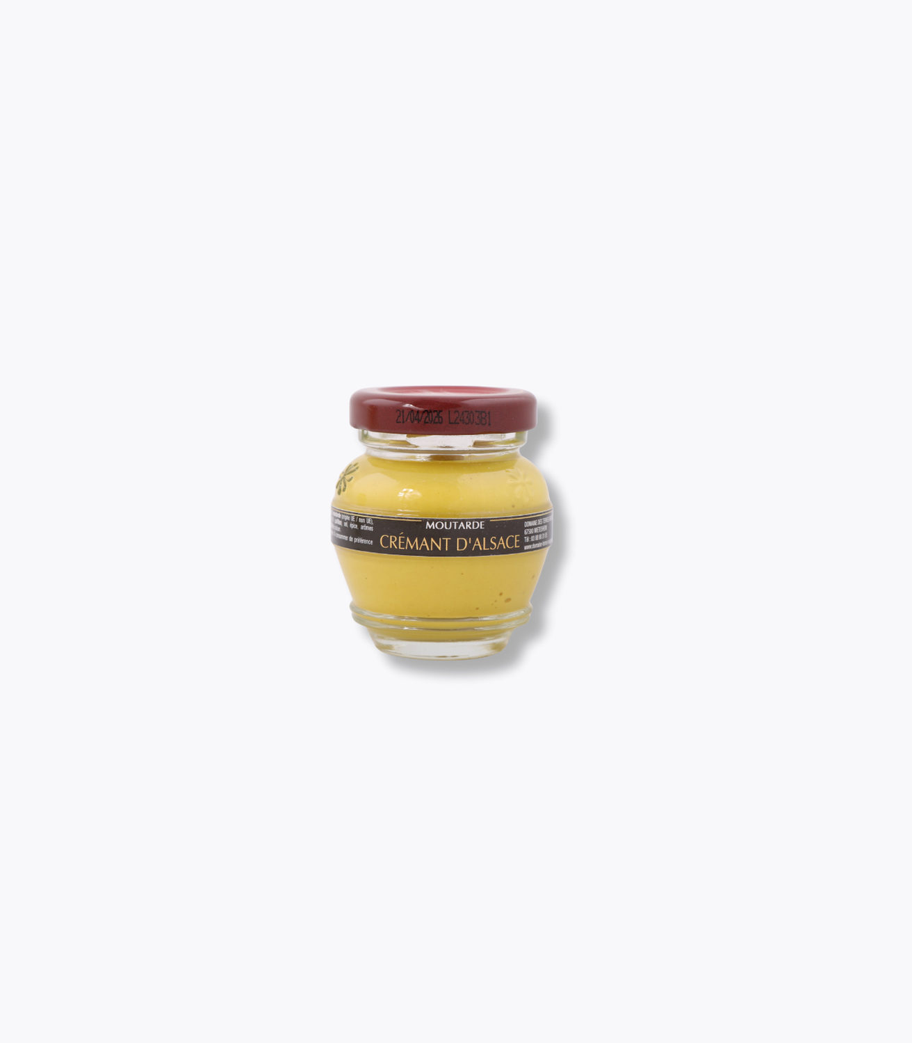 pot de moutarde au crémant domaine des terres rouges 55g