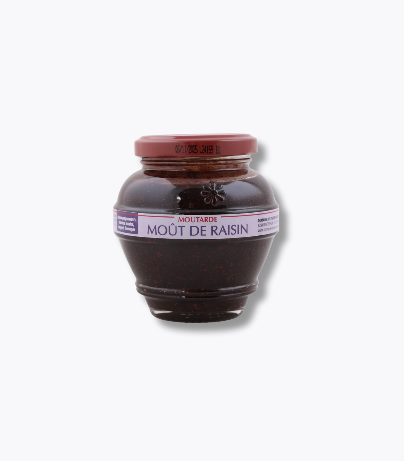 pot de moutarde au moût de raisin domaine des terres rouges 200g