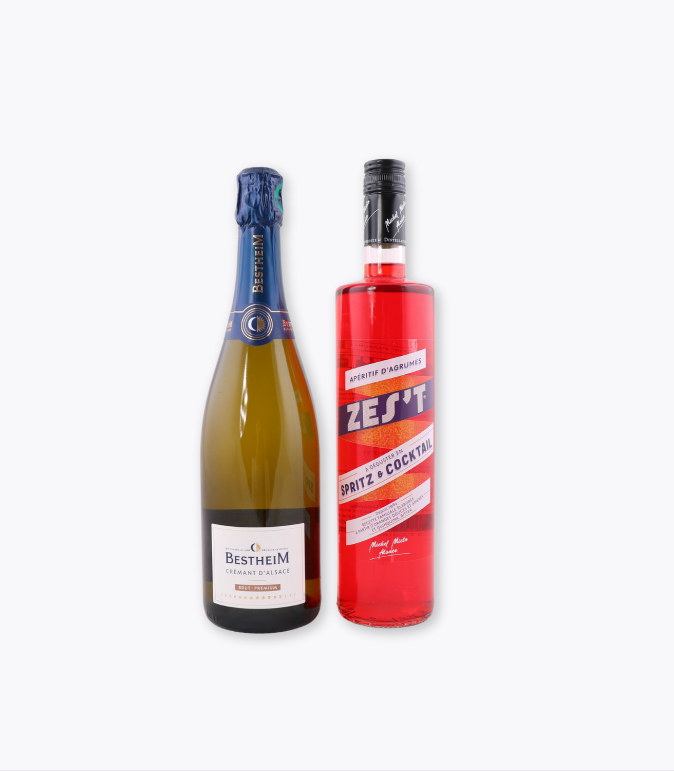 bouteille de crémant et bitter aperol pour pack spritz