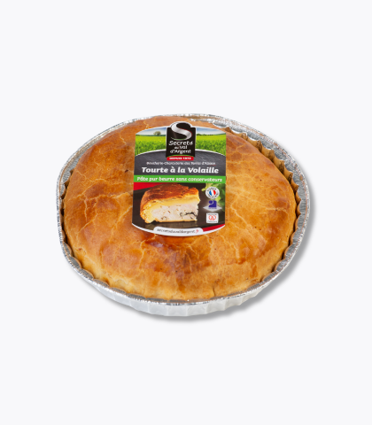 packaging tourte à la volaille