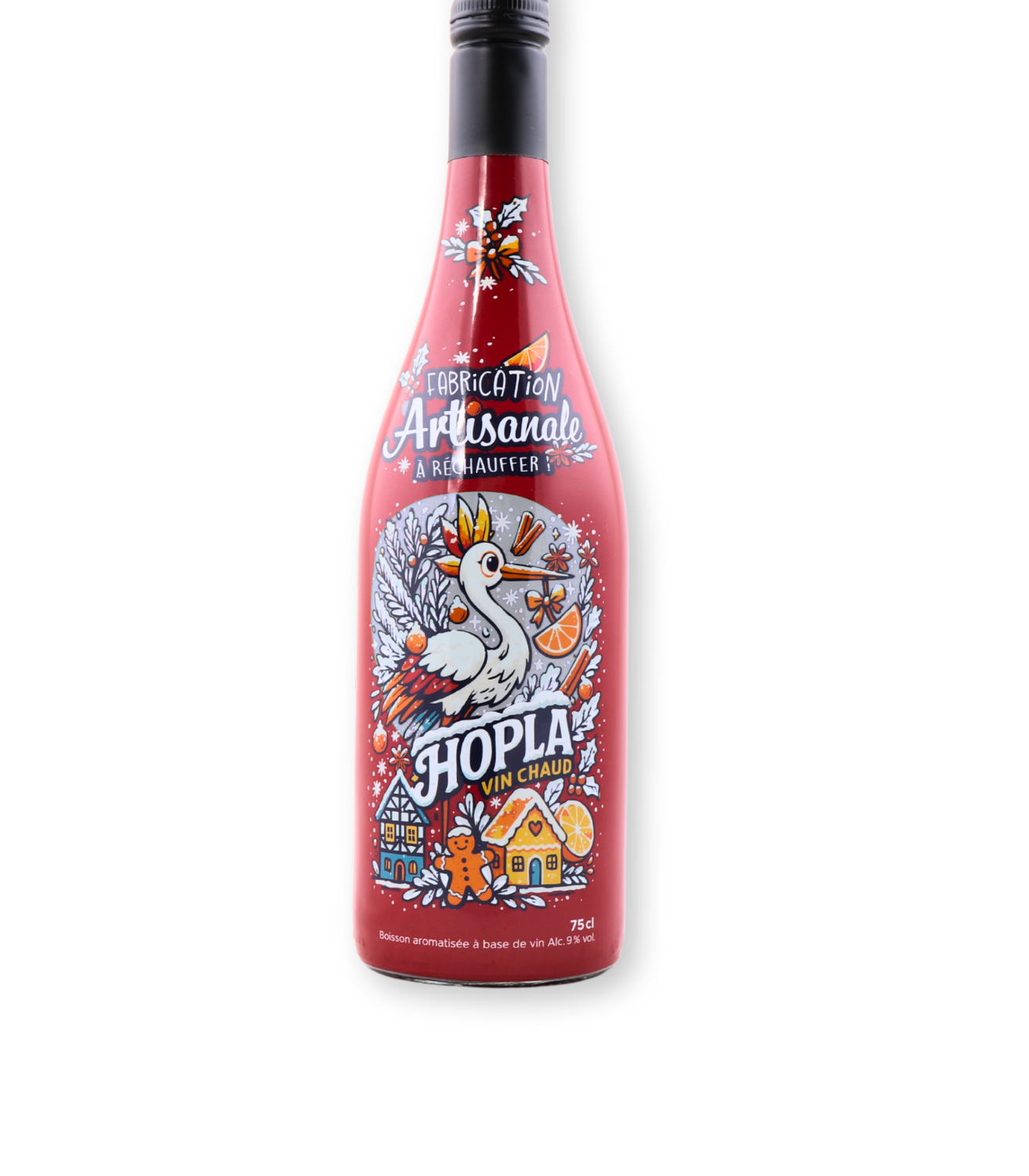bouteille de vin chaud traditionnel