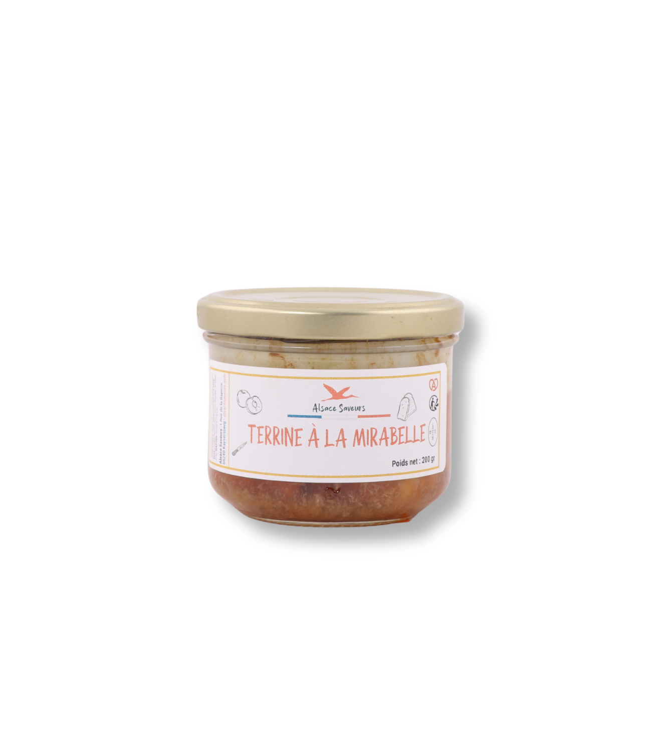 bocal de 200g de terrine mirabelle