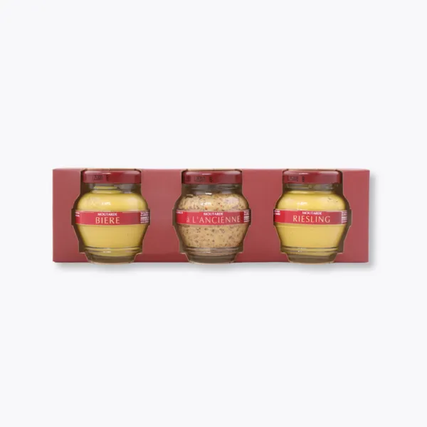 coffret trio de moutarde découverte 55g