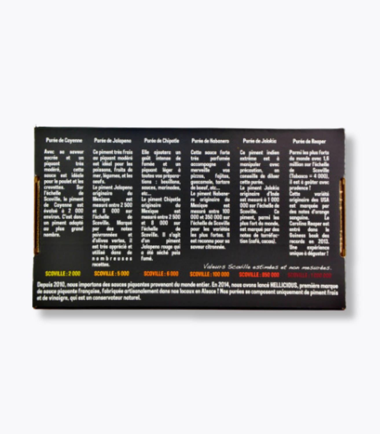 coté explicatif coffret hot ones