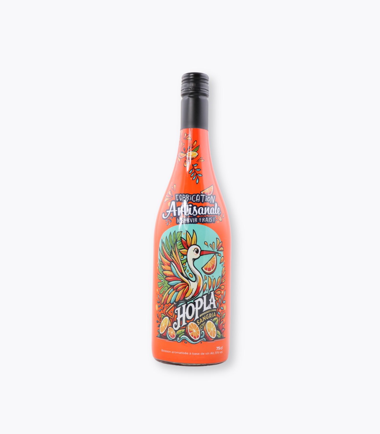 bouteille de sangria rouge