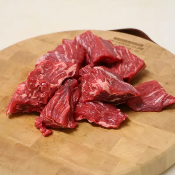 bourguignon en cubes prêt à cuire