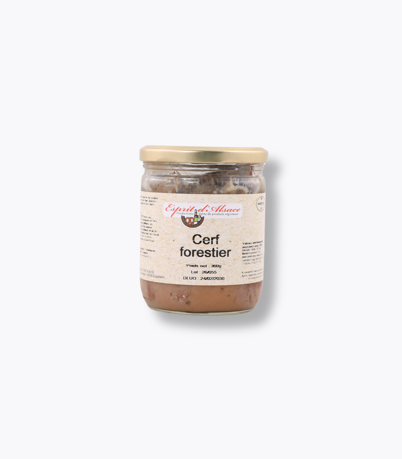 bocal cerf forestier 360g