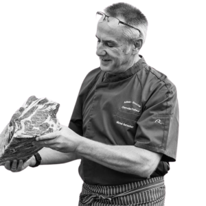 photo de michel herrscher avec cote de boeuf