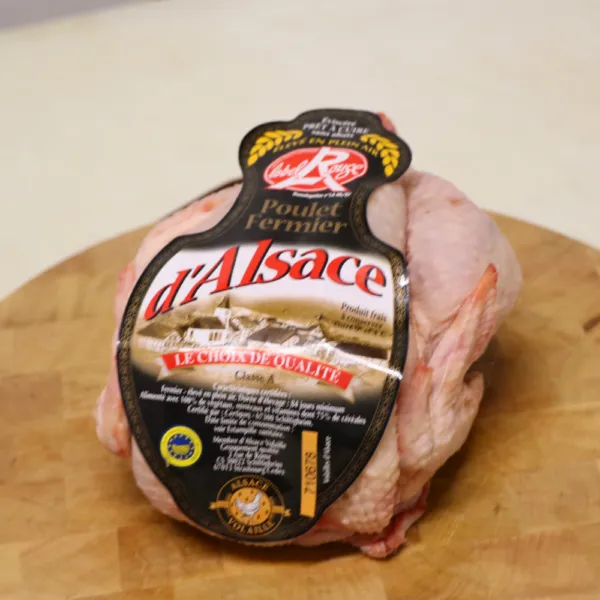 poulet fermier alsace label rouge de face